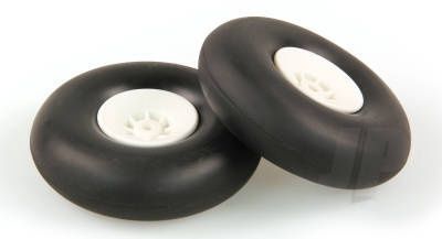 3.1/2in - (87mm) White Wheels (2)