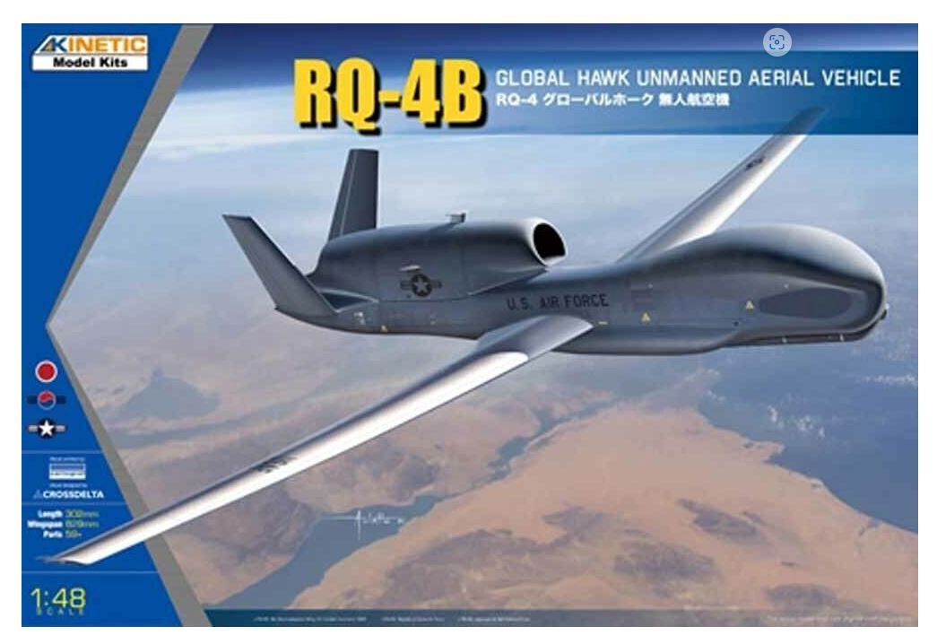 Aircraft Kinetic Models 1/48 Northrop Grumman RQ-4B Global Hawk