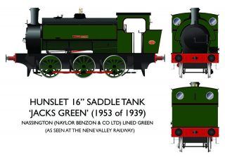 16in Hunslett “Jacks Green” Nassington Lined Green