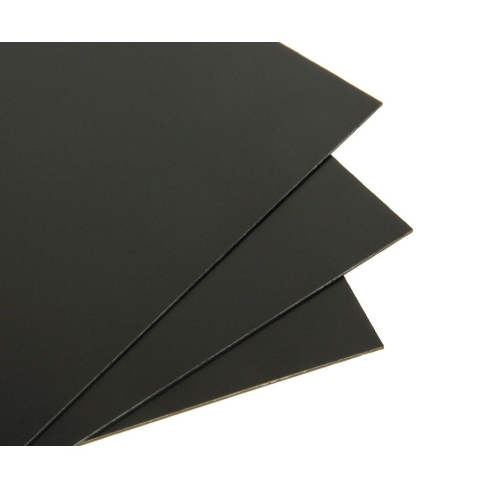 9x13in Black Plastic Card 30Thou. (.75mm)