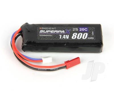 LiPo 2S 800mAh 7.4V 20C JST