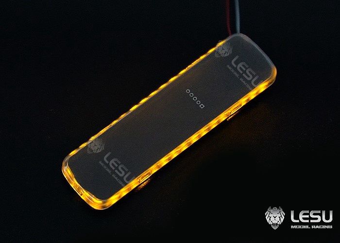 Lesu;Lighting S-1311-Y Short rectangular roof light beacon (Yellow)