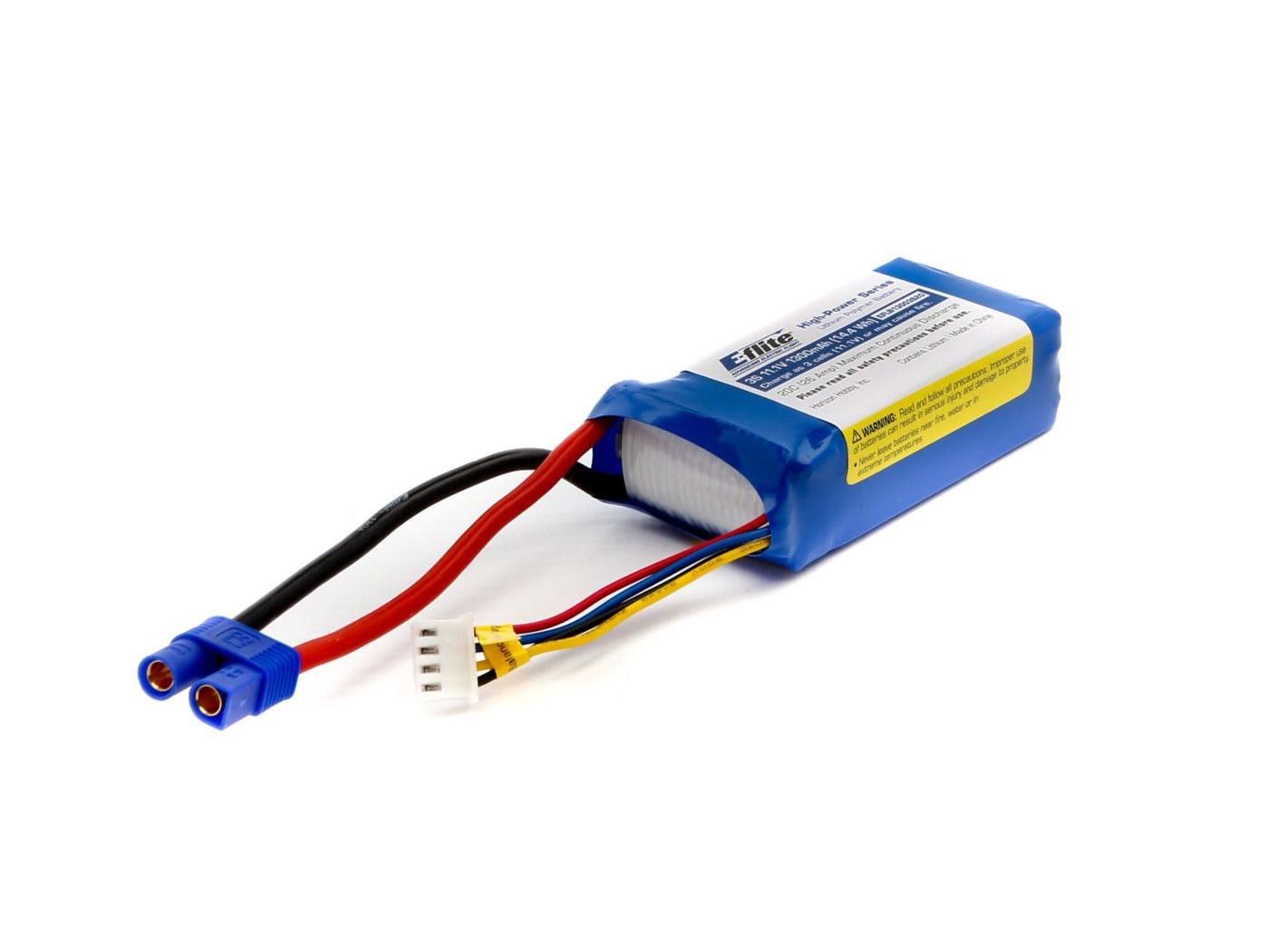 1300mAh 3S 11.1V 20C LiPo w/EC3