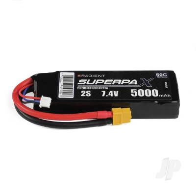 LiPo 2S 5000mAh 7.4V 50C XT60