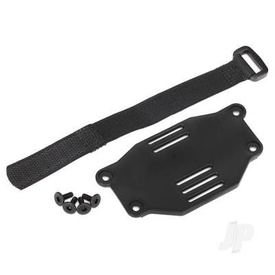Battery plate / battery strap / 3x8 flat-head screws (4 pcs) (requires #8072 inner fenders)