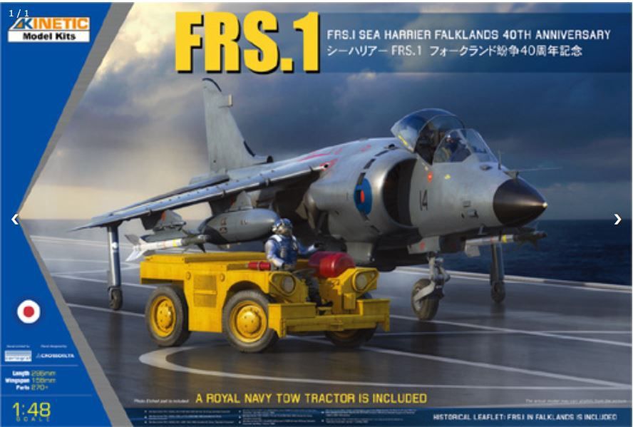 Aircraft Kinetic Models 1/48 Sea Harrier FRS.1 40th Anniversary Falklands War