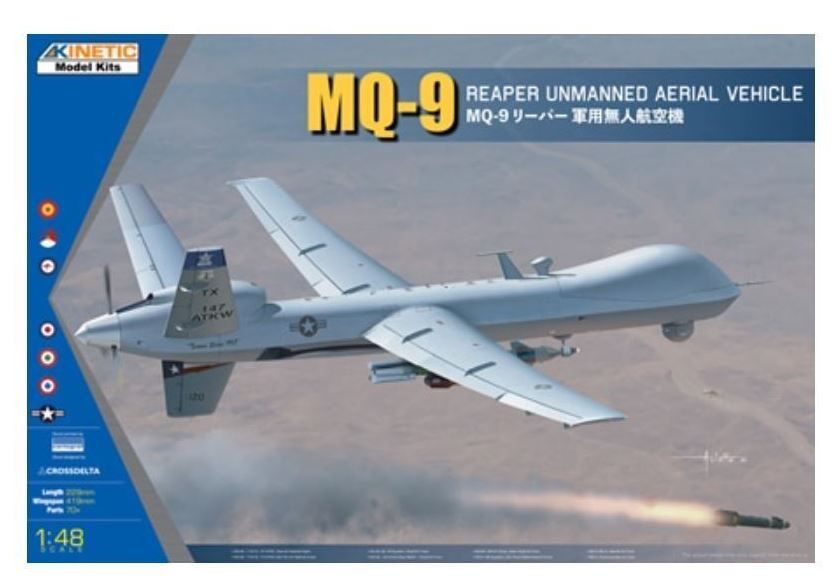 Aircraft Kinetic Models 1/48 MQ-9 Reaper Unmanned Aerial Vehicle