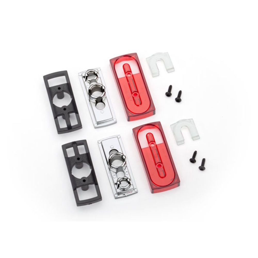 Tail light lens (2 pcs) / tail light housing (2 pcs) / tail light housing mount (2 pcs) / reverse lens (2 pcs) / 1.6x5 BCS (4 pcs) (left &amp; right)