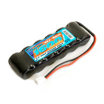 6 Cell 1600Mah 7.2v Nimh Straight Pack(18T) Battery W/Micro Connector