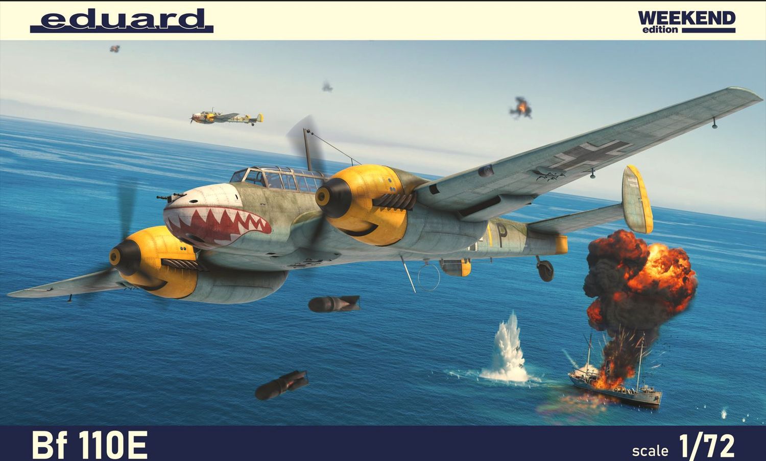 Aircraft Eduard 1/72 Messerschmitt Bf110E Weekend Edition