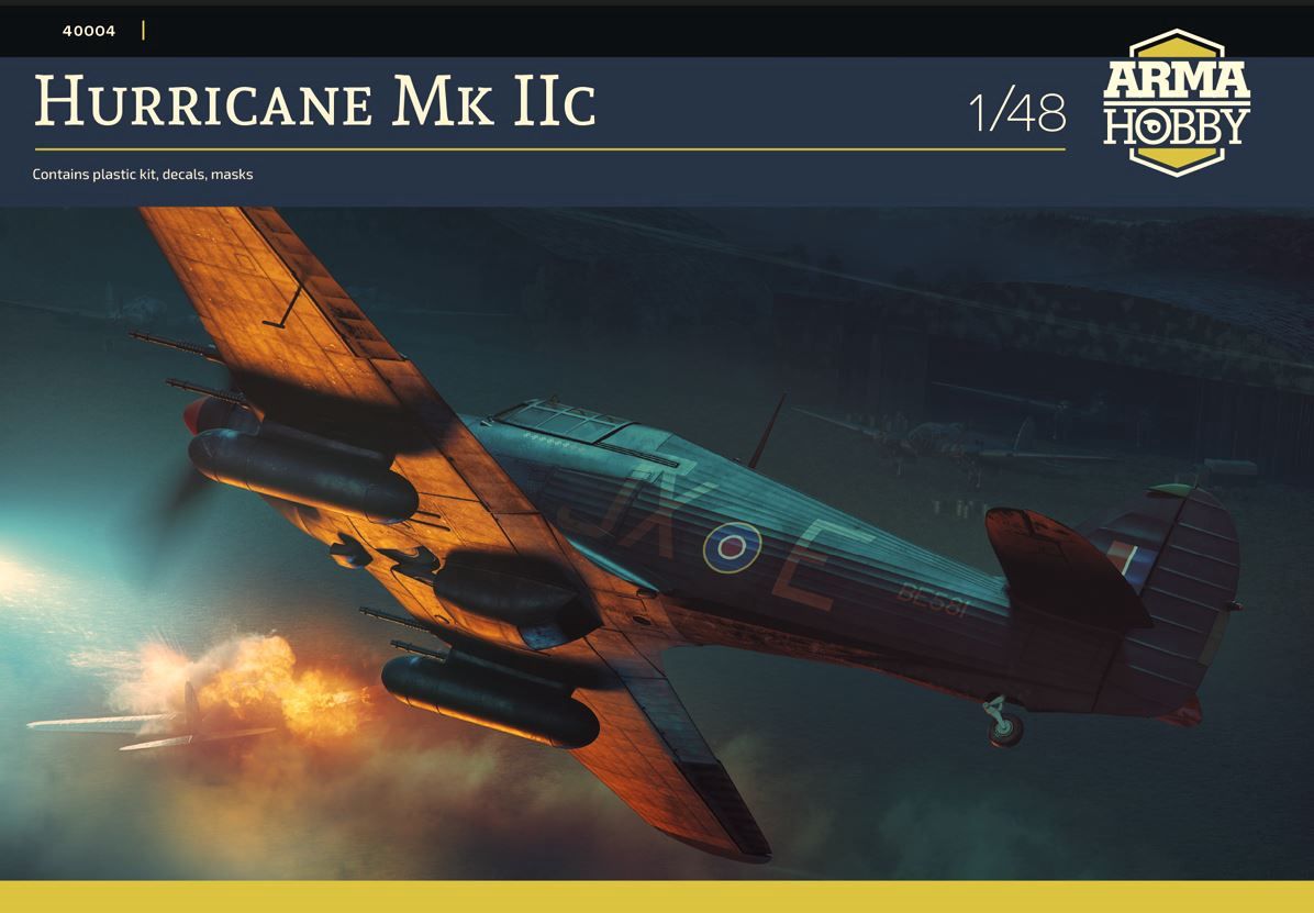 Aircraft Arma Hobby 1/48 Hawker Hurricane MK IIc with 3 decal options