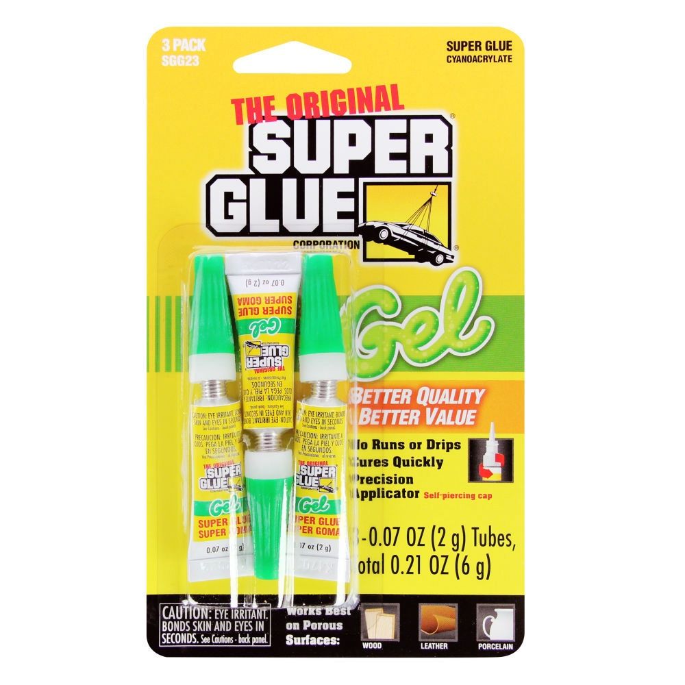 Super Glue Gel 3-Pack (3x2g)