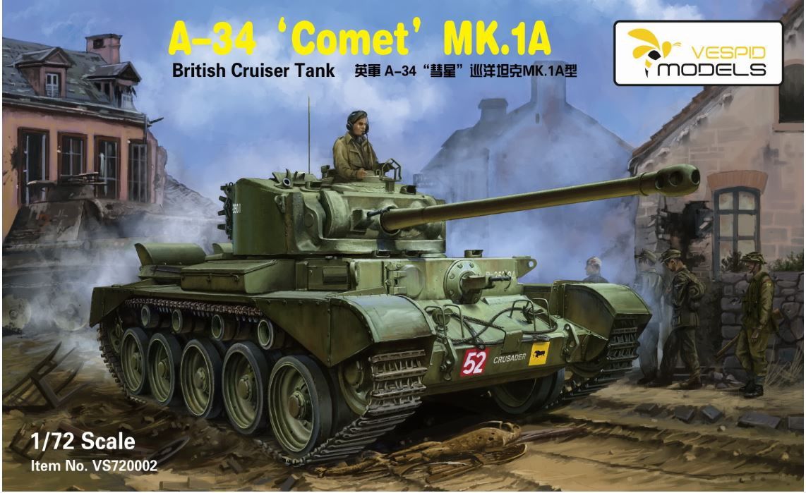 Military Vespid 1/72 British Cruiser Tank A34 COMET Mk.IA