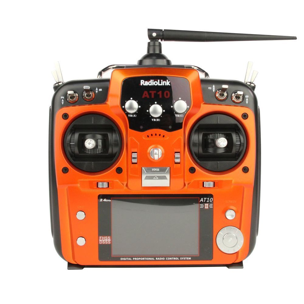 AT10 II 12 Channel Transmitter and Receiver (Orange) (Mode 1)