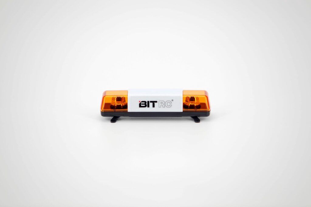 BJL-81-O Narrow orange roof bar with 2 rotating LEDs
