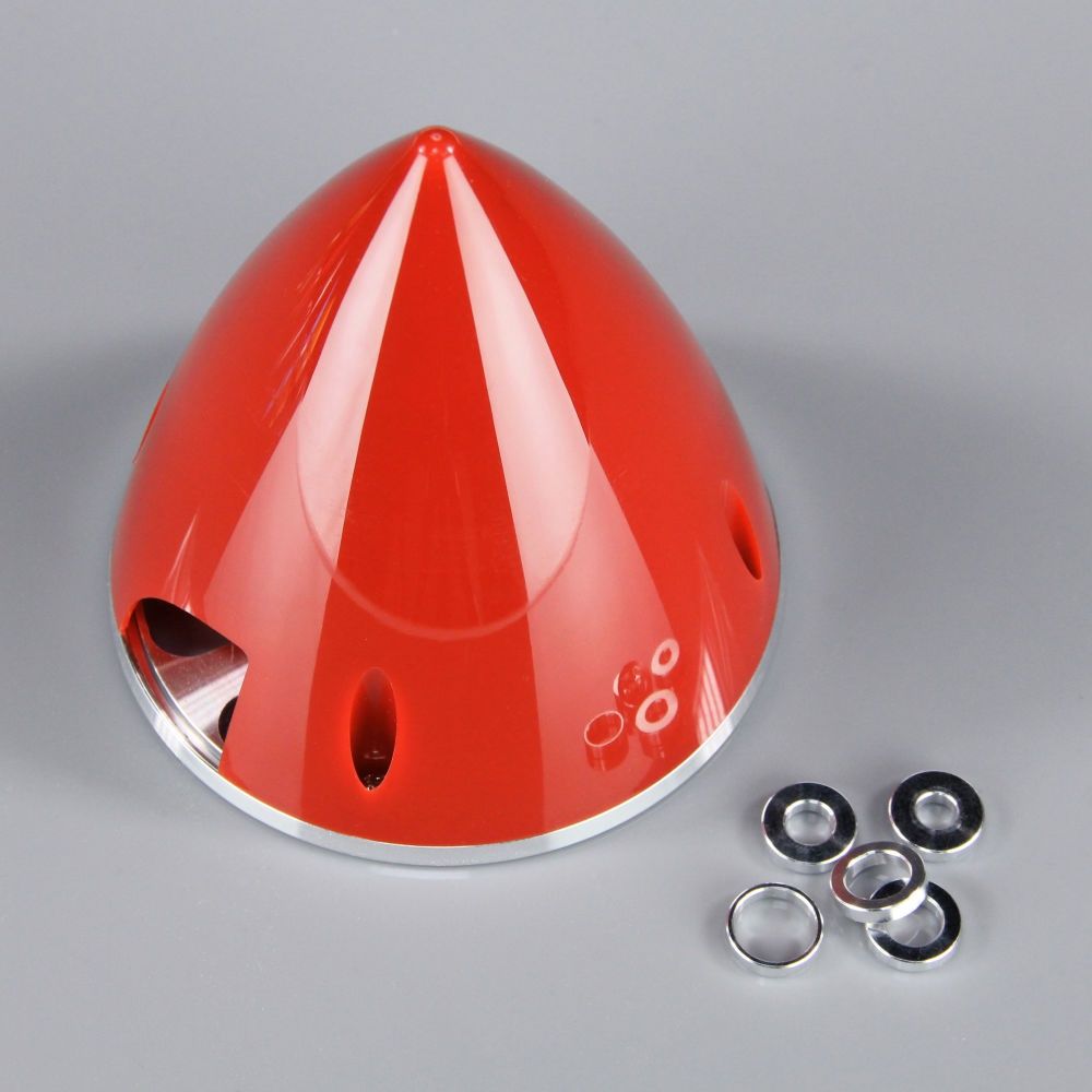 102mm Red Spinner (with Aluminium Back Plate)