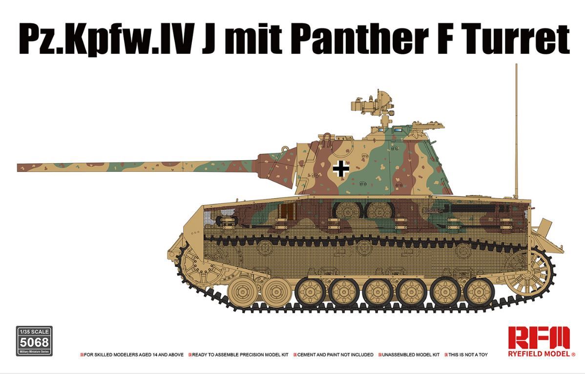 Military Ryefield 1/35 Pz.Kpfw.IV J mit Panther F Turret