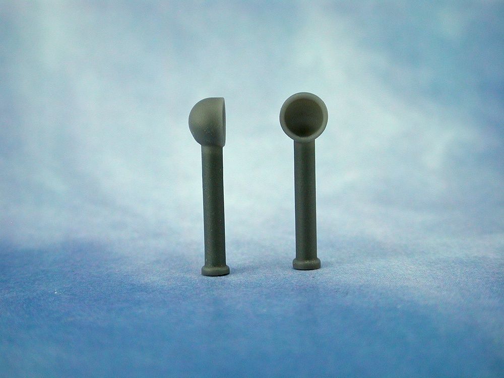 Cowl Ventilators (Resin) Ø7, H28mm, on long stem(Pk2)