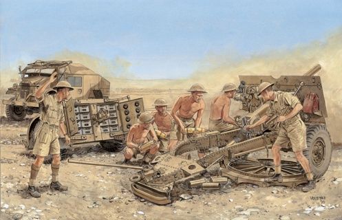 Military Dragon 1/35 British 25-PDR Field Gun with Crew