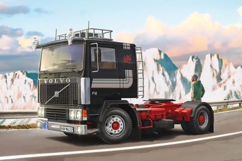 Cars, Bikes and Trucks Italeri 1/24 Volvo F-12 Intercooler Low Roof with Accessories