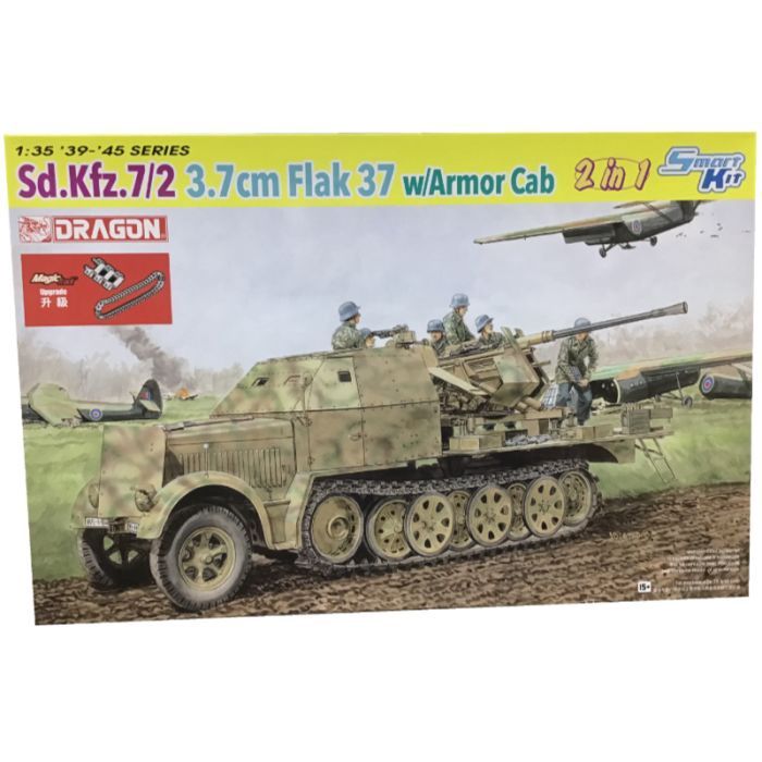 Military Dragon 1/35 Sd.Kfz.7/2 3.7cm Flak 37 with Armoured Cab