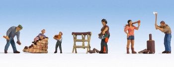 Chopping Wood Figures