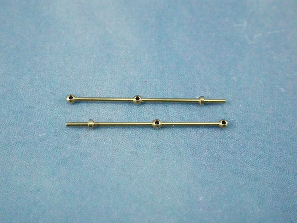 2 Hole Stanchion, Brass 25mm (Pk10)