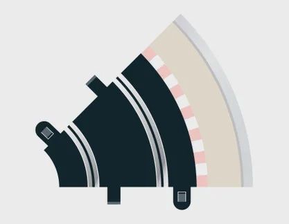 Radius 1 Curve 45 Degree
