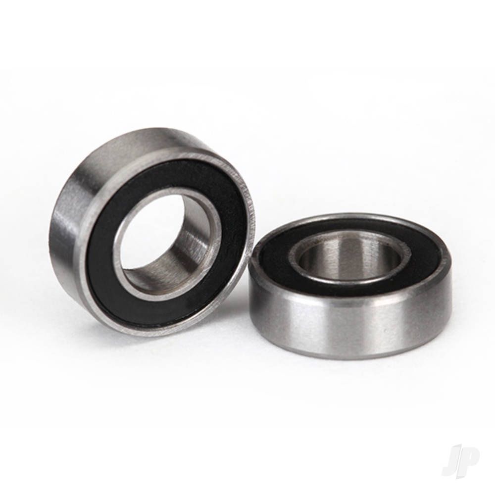 Ball Bearings Black Rubber Sealed 6x12x4mm (Pair)