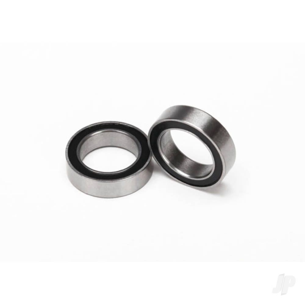 Ball Bearings Black Rubber Sealed 10x15x4mm (Pair)