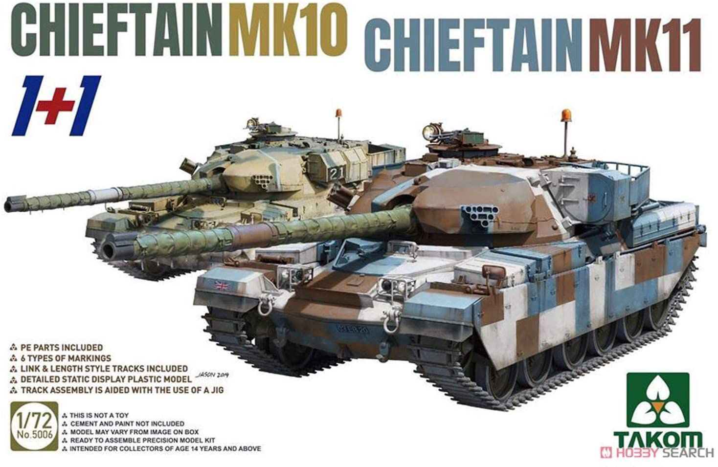 Military Takom 1/72 Chieftain Mk.11 and Chieftain Mk.10