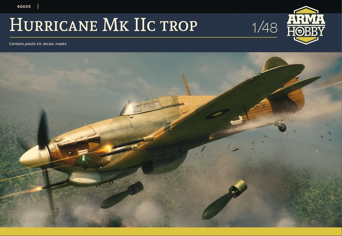Aircraft Arma Hobby 1/48 Hawker Hurricane MK IIc Tropical