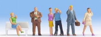 Mobile Phone Users (6) Figure Set