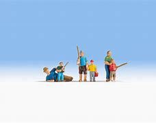 Fathers (3) and Sons (3) Fishing Figure Set