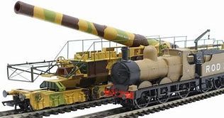 WWI Rail Gun "Boche Buster" with ROD 2330 Locomotive