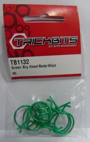 Large metallic green body clips