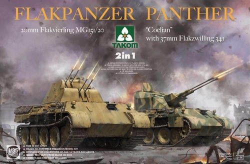 Military Takom 1/35 Flakpanzer Panther 2 In 1