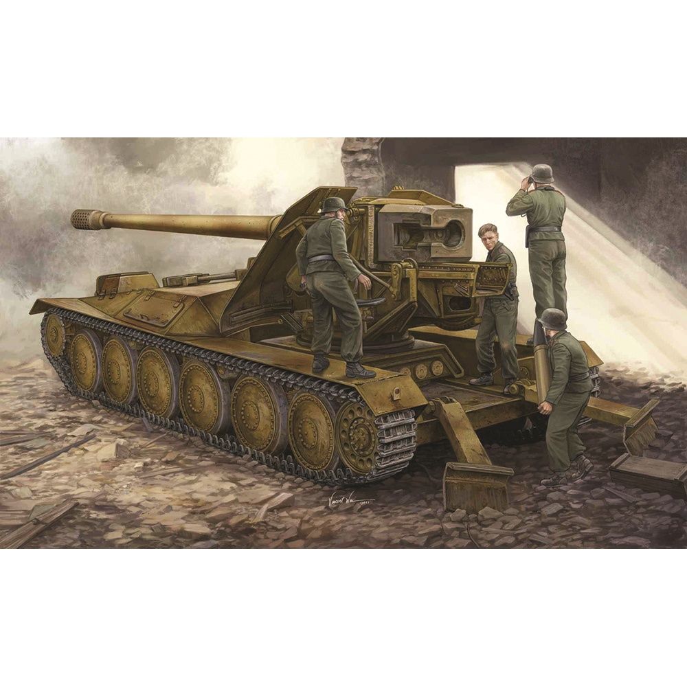 Military Trumpeter 1/35 Waffentrager Krupp 12.8cm