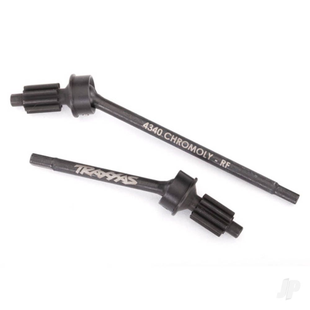 Axle shaft, Front, heavy duty (left &amp; right) / portal drive input gear (machined) (2 pcs) (assembled)
