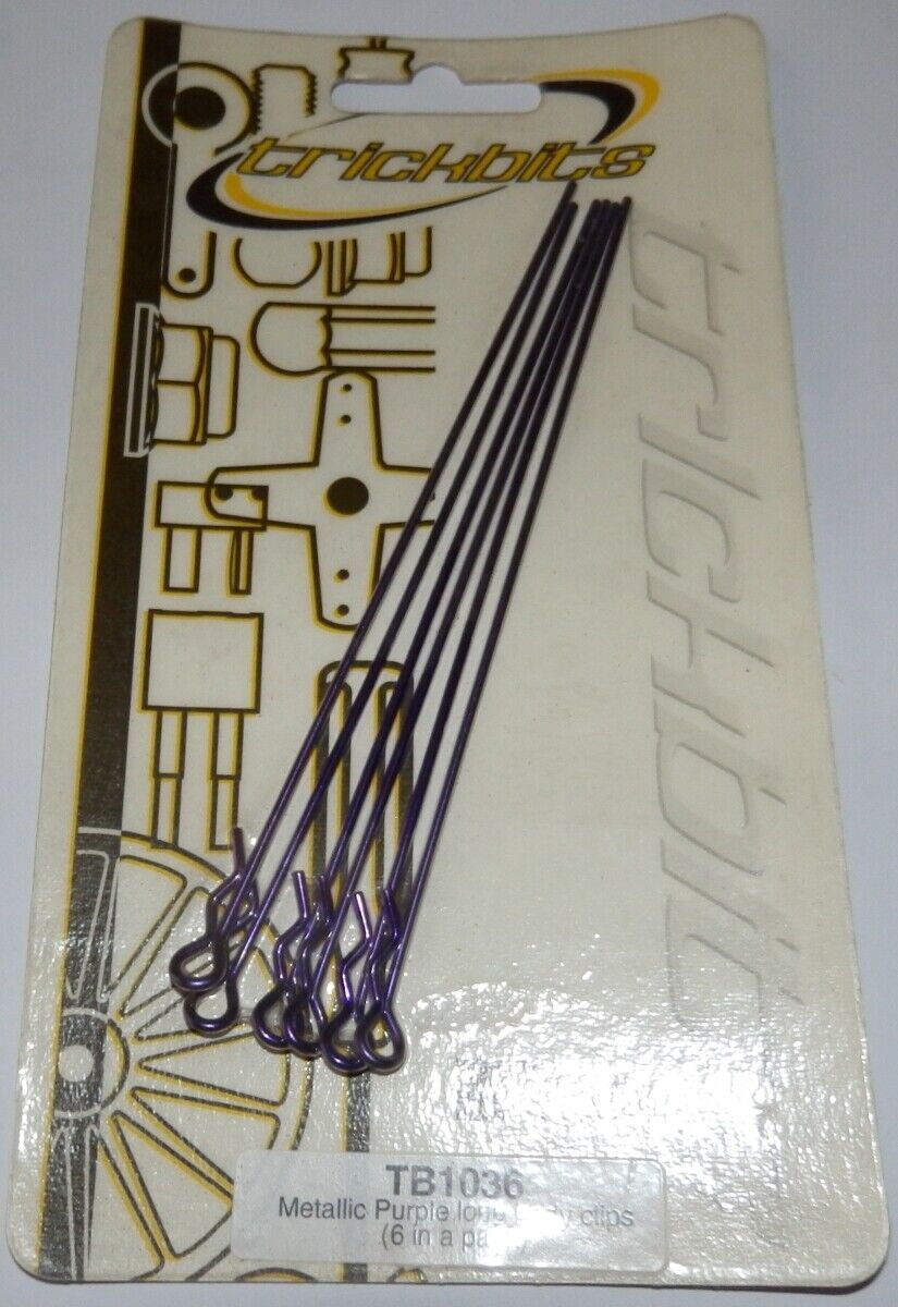 Metallic purple body clips