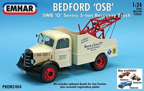 Cars, Bikes and Trucks Emhar 1/24 Bedford OSB SWB O Series 5 Ton Recovery Truck