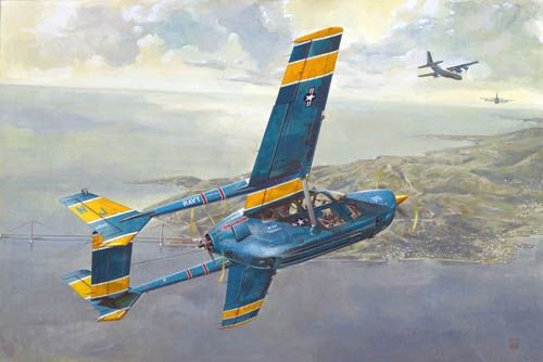 Aircraft Roden 1/32 O-2A Skymaster US Navy Service