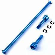 TA01 Alloy Main Drive Shaft (Dog Bone Style) Set (Blue)