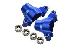 TT-02 Alloy Rear Knuckle Arm with Bearing x2 (Blue)