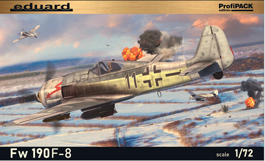 Aircraft Eduard 1/72 Focke-Wulf Fw190 F-8 Profipack