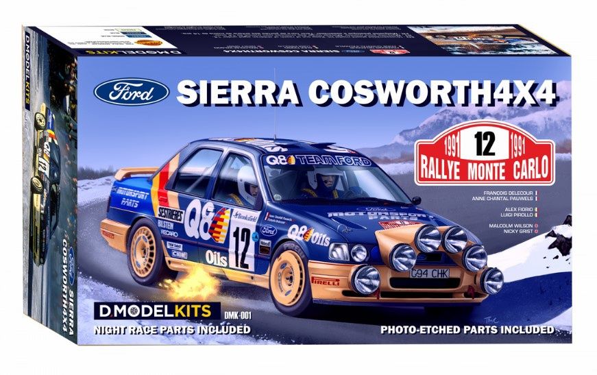 Cars, Bikes and Trucks D.Model 1/24 Ford Sierra Cosworth 4x4 1991 Monte Carlo