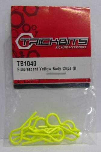 Small fluorescent yellow body clips