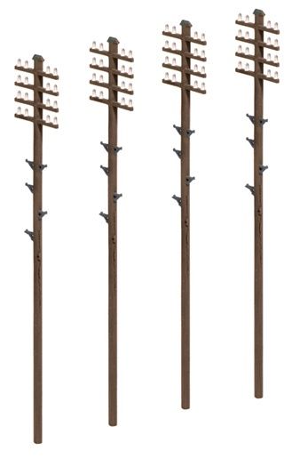 Telegraph Poles (16 per pack) (OO)