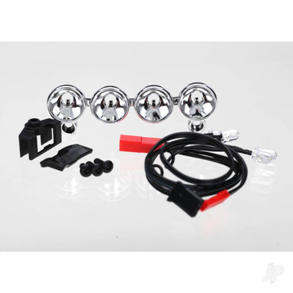 LED Light Bar Chrome with 4 LEDs