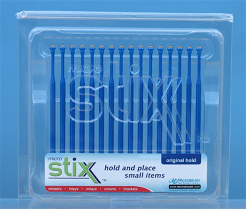 16x Microstix Strong Hold Blue Pick Ups